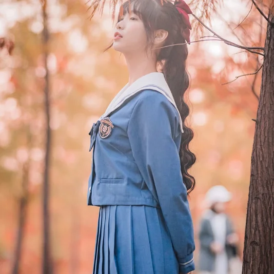 

Spring Summer Student uniforms Japanese School Uniform Sailor Costumes Anime Suit Japan Academic School Female Sets