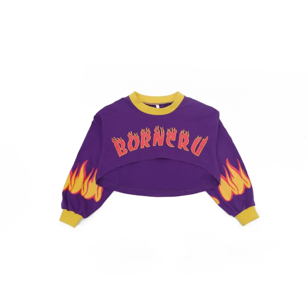 sweatshirt Весенне-летние серебряные костюмы для взрослых и детей, светоотражающие блестки, унисекс, джазовая мечта, шаровары, юбки для танцев в стиле хип-хоп - Цвет: sweatshirt