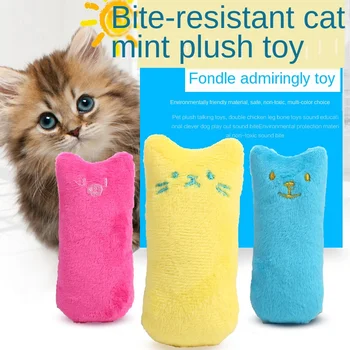 

Pet Cat Toy Catmint Plush Molar Interactive Thumb Toy Bite Resistant Pet Products