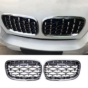 

Car Silver Front Middle Grille Grill Replacement for BMW X5 E70 / X6 E71 2008-2013