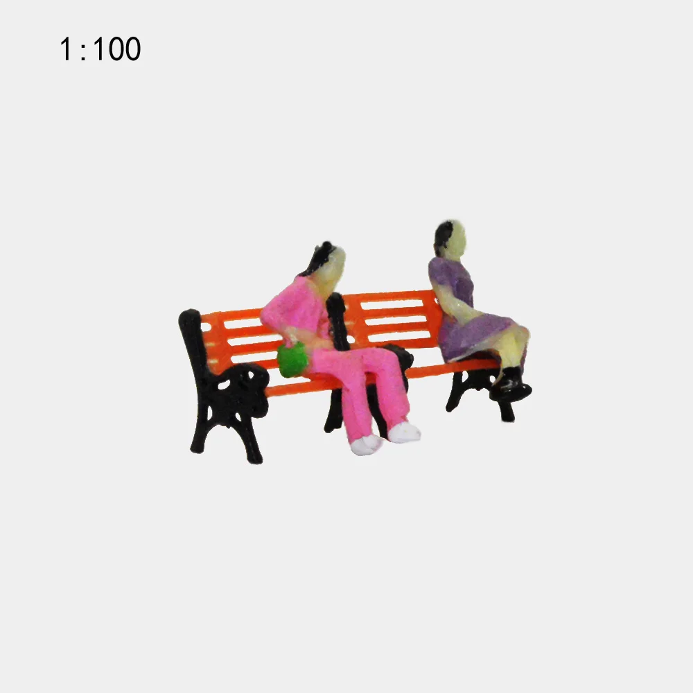 

Teraysun 50pcs Model Garden Bench miniature scale model bench 1:100 for Model Railway layout