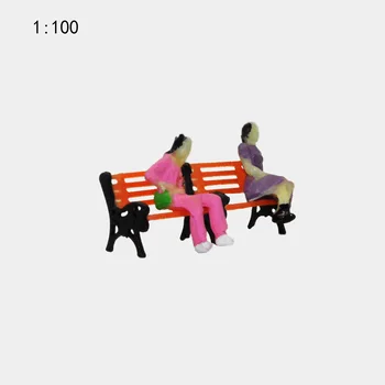 

Teraysun 50pcs Model Garden Bench miniature scale model bench 1:100 for Model Railway layout