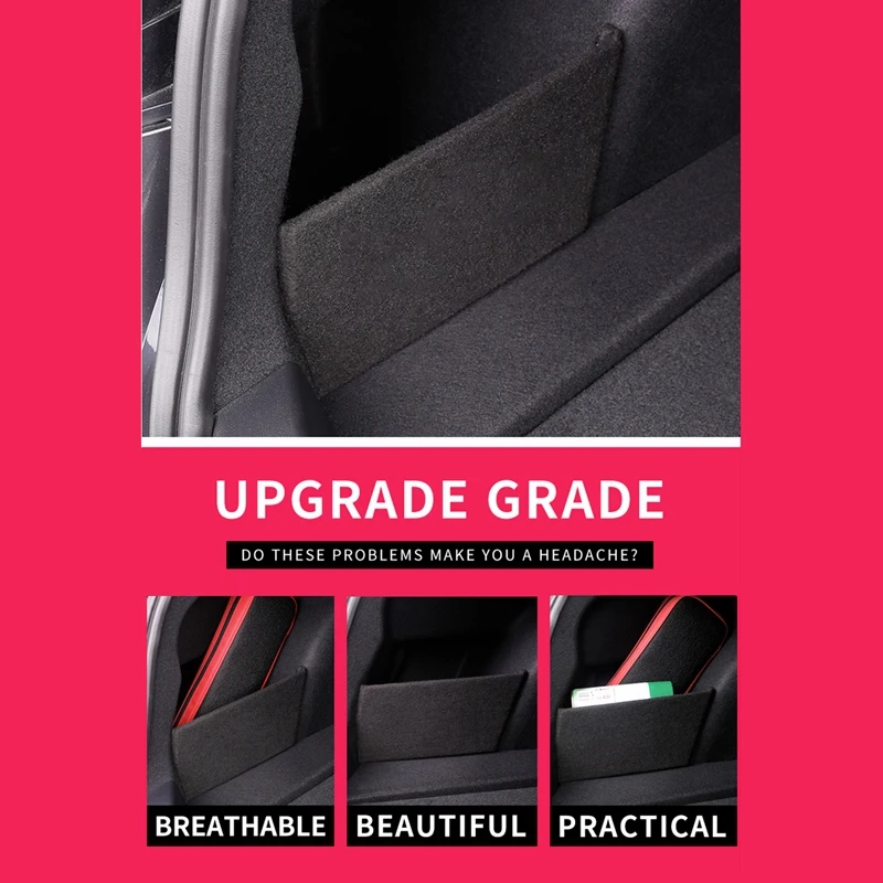 

1Pcs Car Trunk Side Storage Organizer Board Storage Partitions on Both Sides Of the Trunk Partition Tail Box for Tesla Model 3