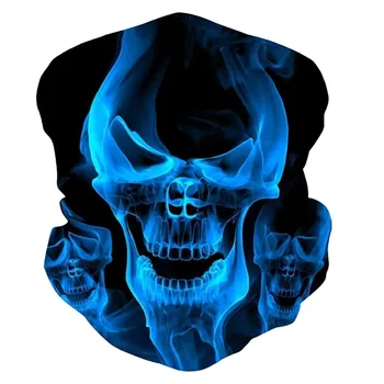 

Skull Bike Fishing Sport Ski 3D Seamless Headwear Skull Neck Bandanas Windproof Magic Scarf Cycling Hiking Mask Neck Gaiter