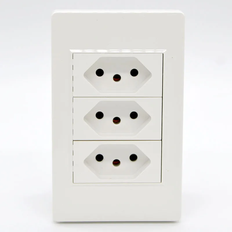 10 pcs novo padrao brasil 250v10a soquete 01