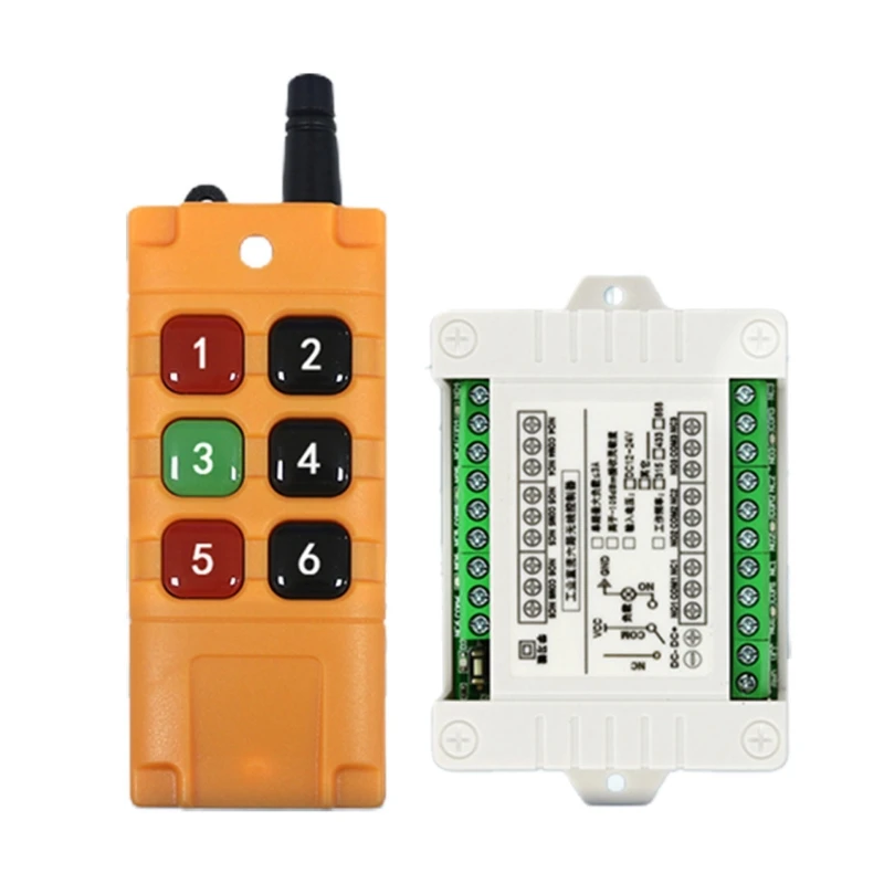 Industrial Wireless Remote Control Switch 315/433MHz 2000m DC12V 24V