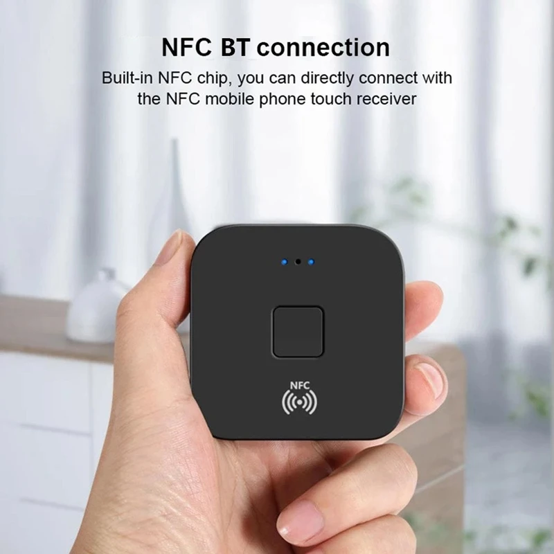 WB11 Bluetooth 5 0 Receiver Wireless o Receiver Adapter APT X NFC CVC6 0 with Microphone AUX Out For Headphones Speaker Car