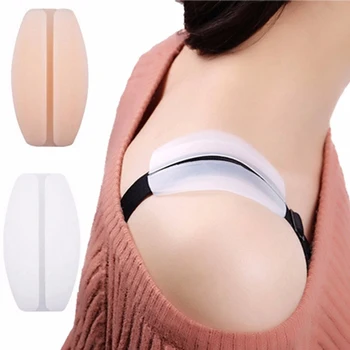 

Silicone Shoulder Strap Pad Invisible Bra Shoulder Strap Holder Free Shipping 4 Colors Anti-Shoulder Strap Down Accessories