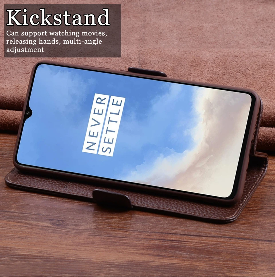 RYKKZ для Oneplus 7T Pro Роскошный кошелек из натуральной кожи чехол подставка откидная карта держатель телефона обложка книга сумки для Oneplus 6 6T 7 Чехол