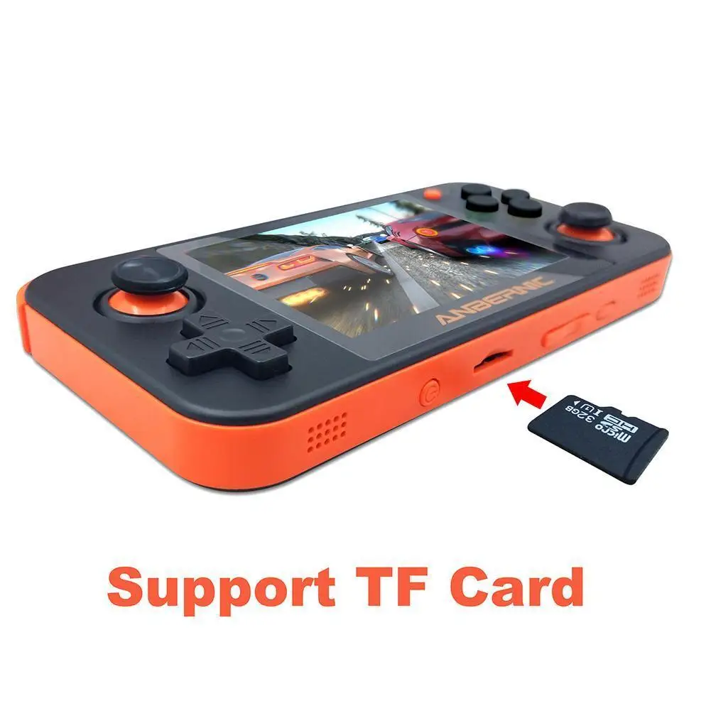 

New Retro Game RG350 Video Game Handheld Game Console 350 Bit 16G+32G IPS 3.5 Game RG PS1 Player Screen 3.5 Inch MINI TF in M2F3