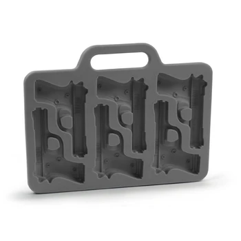 

Stylish Gun Shaped Silicone Ice Mould Mold Tray DIY-Black