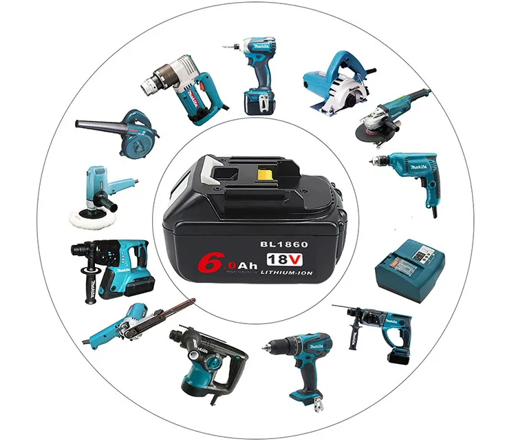 6000 мА/ч, 6.0Ah L-ионный Батарея для 18В makita встроенный Sony-vtc6 батареи внутри