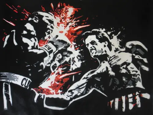 

100%Handmade Rocky 40x28 in Oil Painting. NOT print,poster or giclee