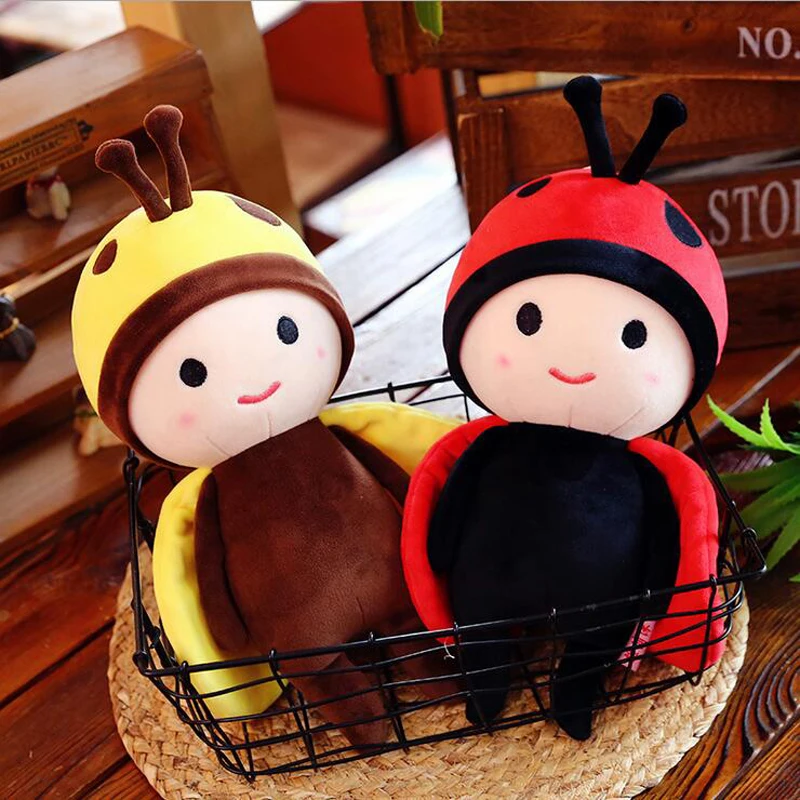 

Cute Cartoon Ladybug Plush Toy New Style Stuffed Animal Ladybug Soft Doll Toys Girls Plush Pillow Children Toy