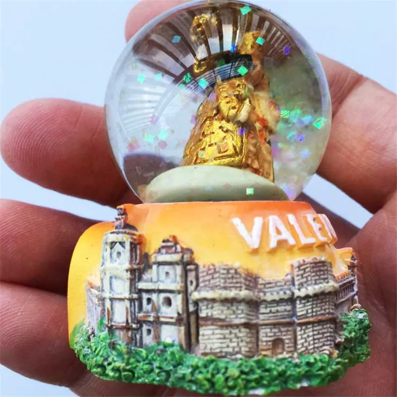 

Beautiful Water Ball Fridge Magnets El Miguelete Torres de Serranos Valencia Spain Tourist Souvenirs GIFTS Home Decorations