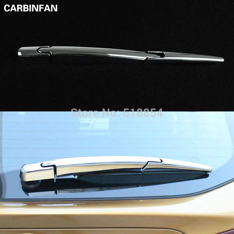 Abs Chrome Rear Window Wiper Arm Blade Cover Trim Overlay Garnish