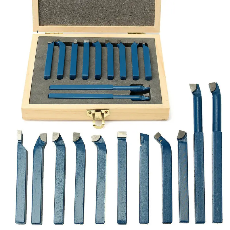 11x8mm(5/16) Lathe Tool Carbide Tip Carbide+Steel Metal Cutting Turning Boring