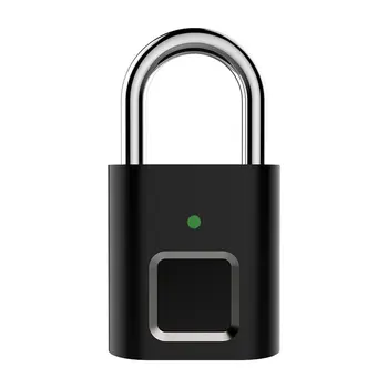 

Mini Smart Fingerprint Padlock USB Intelligent Electronic Fingerprint Lock Home Door Anti-theft Luggage Case Safety Padlock New
