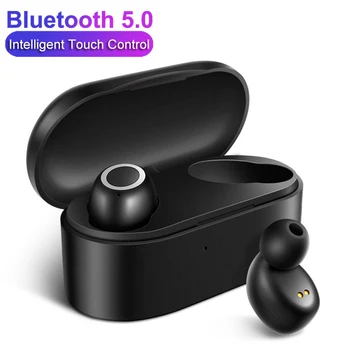 

3D Stereo Bluetooth V5.0 Earphone Mini TWS Wireless Touch Control Earbud With Charge Case Sport Bass Headset Auto Power On/Off