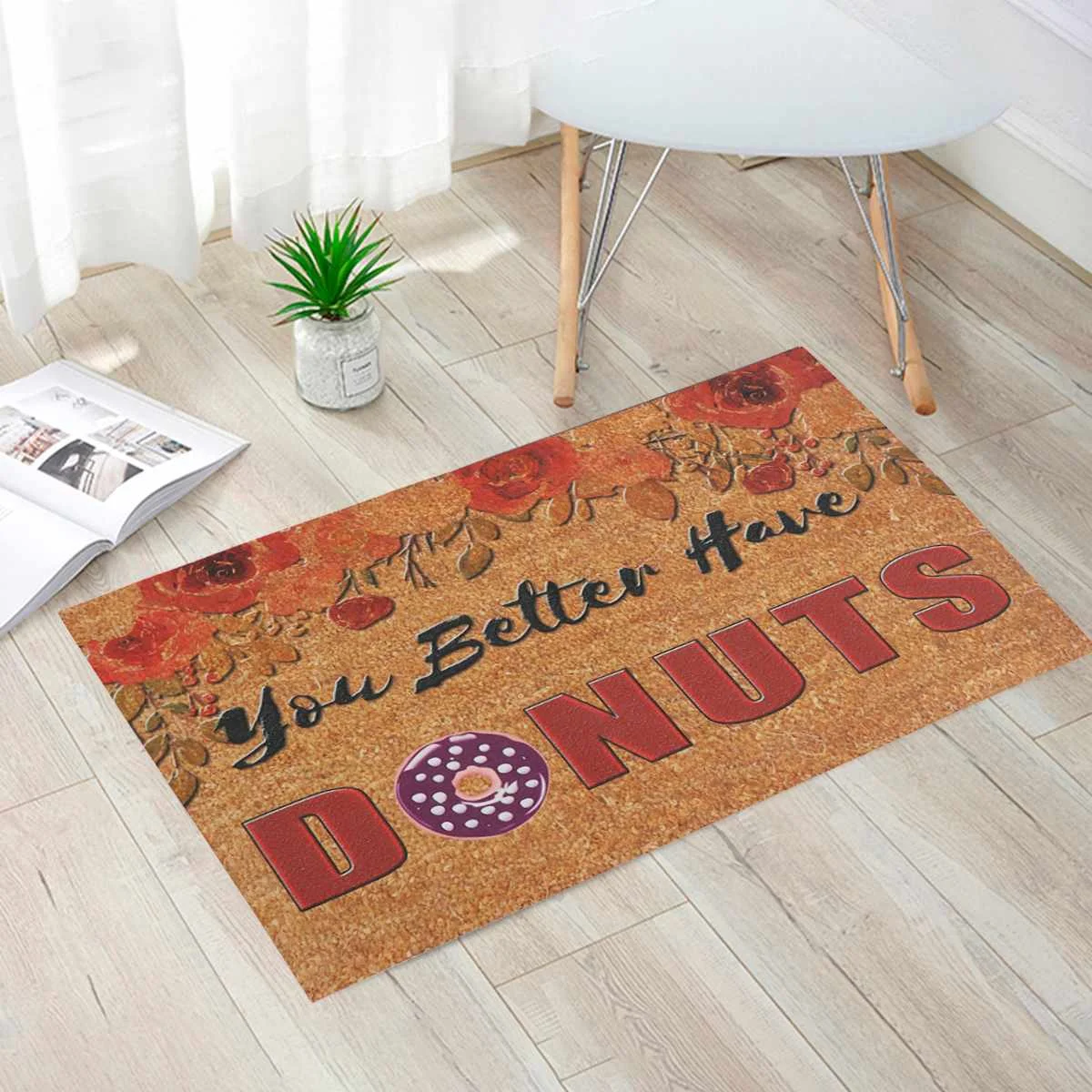 Polyester Floor Mat Anti Slip Suction Door Mat Super Soft Bathroom Kitchen Door Mat Door Entrance Floor Rug 75X45cm 6 Pattern
