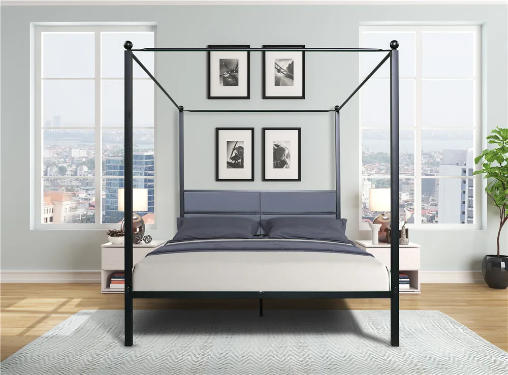 

Queen Size Bed Frame Metal Platform For Bedroom Home Furniture US Warehouse Bed Frames Fast Shipping