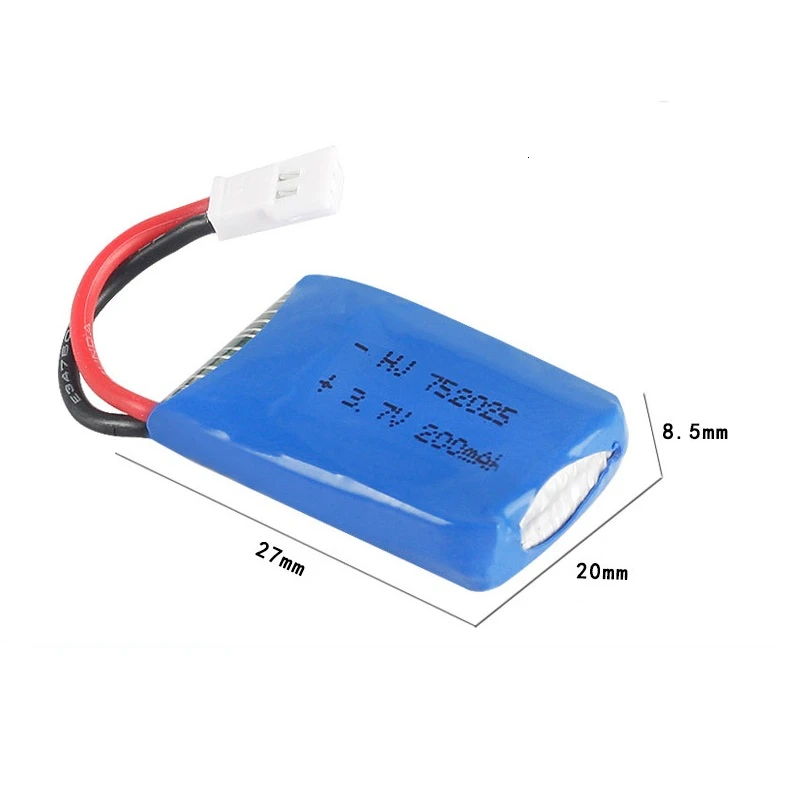 Для радиоуправляемых дронов Syma X4 X11 X13 3,7 V 200mah LiPo батарея+ 5 в 1 зарядное устройство для Syma X4 X11 X13 RC Квадрокоптер части 752025