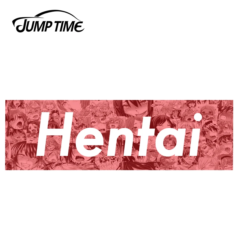 JumpTime 13 см x 4 см для Hentai сексуальный аниме Waifu пользовательские виниловые наклейки JDM автомобильные наклейки на бампер автомобильные аксессуары