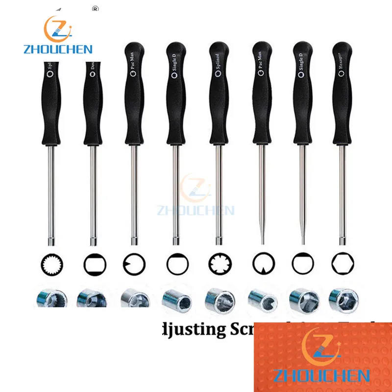 Carburetor Adjustment Tool Small Head Pac Man/ Single D Hexagon 7/21 Teeth Splined Double D For Ryobi Homelite Poulan Zama