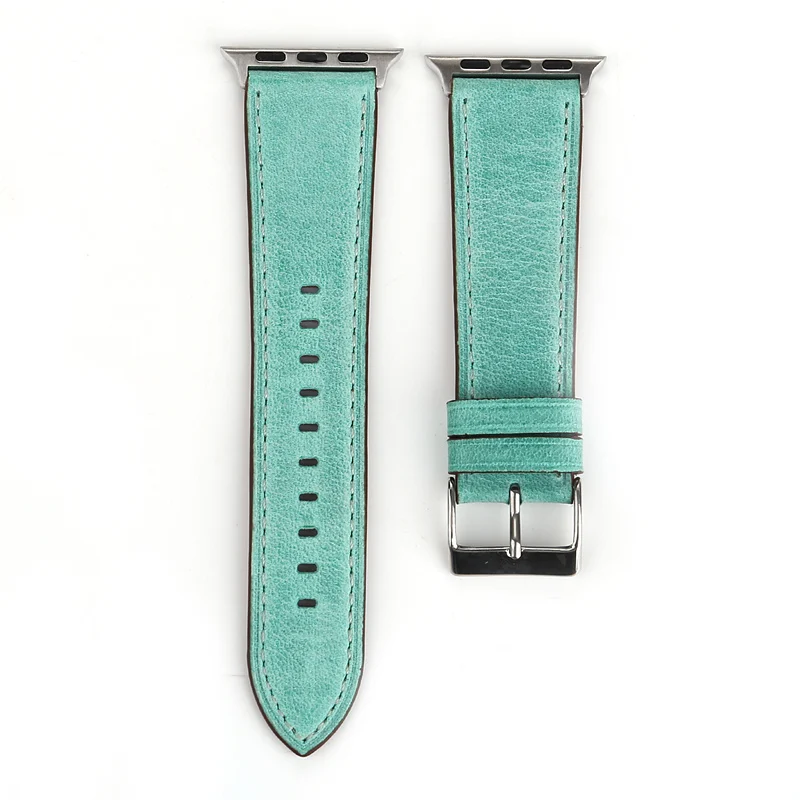 teal Совместимый ремешок Apple Watch 38 мм 40 мм 42 мм 44 мм для женщин-кожаный ремешок совместимые ремешки для часов iwatch/ремешок для серии 4 3 2 1 - Цвет ремешка: teal