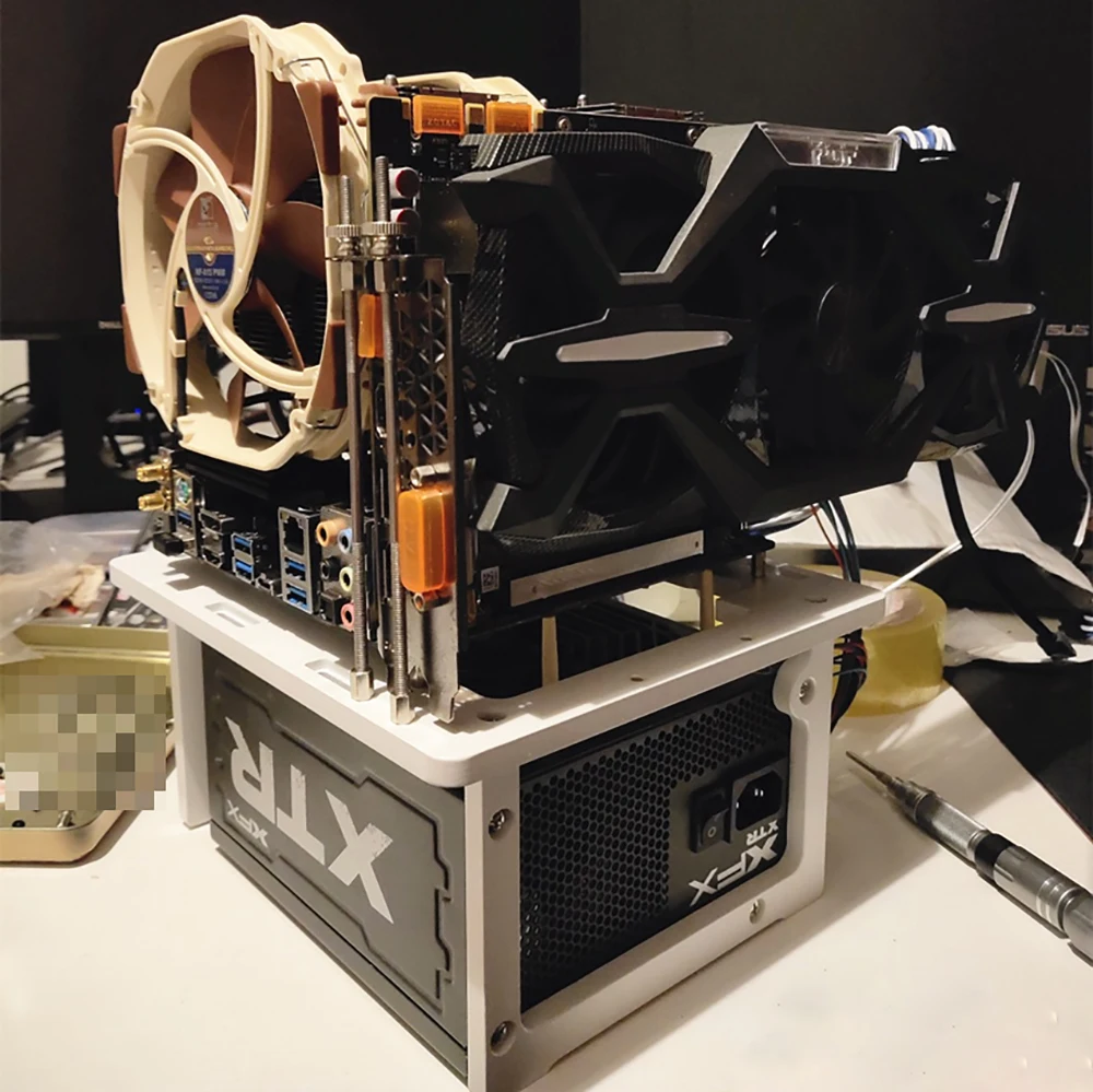 Open Air Test Bench Pc Case Mini Itx Matx Atx Pc Frame Usb 3 0 Water Cooling Fan Diy Mod Overclocking Htpc Nas Graphics Card Integrated Circuits Aliexpress
