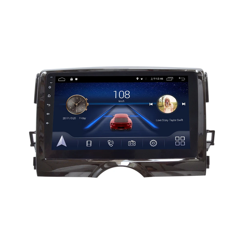 4G Lte Android 9.0 GPS multimedia navigation system For Toyota NEW Reiz 2011- years car dvd player pillow headrest radio