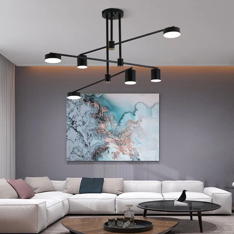 

Modern Nordic Iron Tube Lights Simple Design Restaurant Chandelier Hanging Lighting Pendant Lamp Pendant Light Chandelier