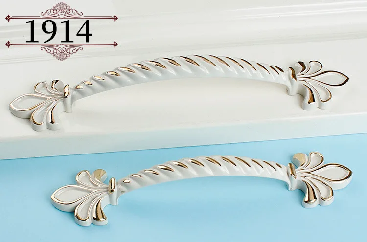 Sue Jill Modern European Style Ivory White Wardrobe Door Handle Northern European-Style Home Improvement Cupboard Drawer Single
