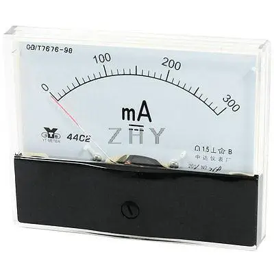 

Measurement Tool Analog Panel Ammeter Gauge DC 0 - 300mA Measuring Range