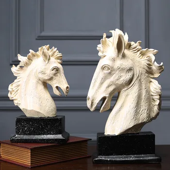 

AMERICAN RESIN GENERAL HORSEHEAD MODEL OFFICE FURNISHING HOME LIVING ROOM LIQUOR CABINET HOME DECORATION CRAFTS