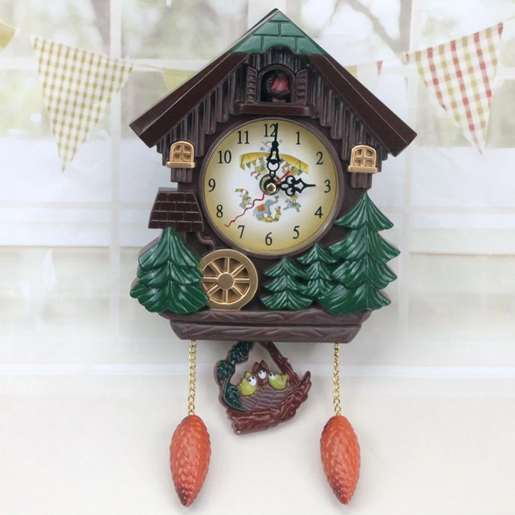 Cuckoo Wall Clock Smart Tell Time Decorative Room Clock for Kids