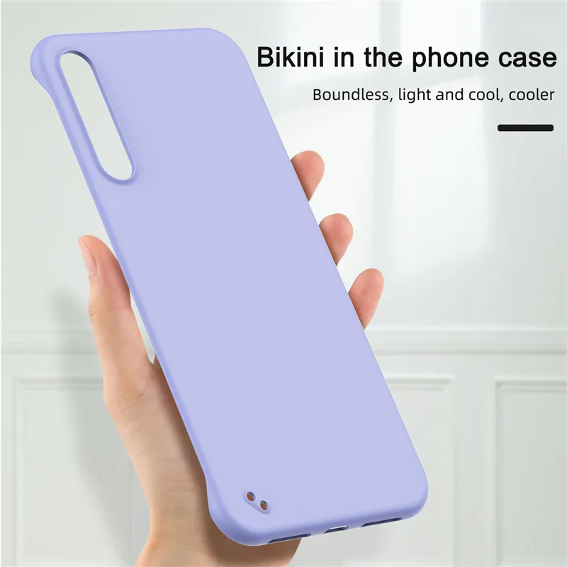 Lovebay тонкий скраб Жесткий PC Бескаркасный чехол для телефона для Xiaomi Mi9 Mi9 SE карамельный цвет матовый чехол для Redmi K20 задний Чехол без полей