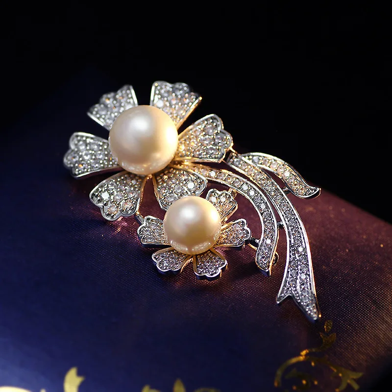 

Eva Yi WA New Style Korean-style Brooch Zircon Crystal Micro Pave Accessories Korean-style Cool Fashionable Corsage 6690