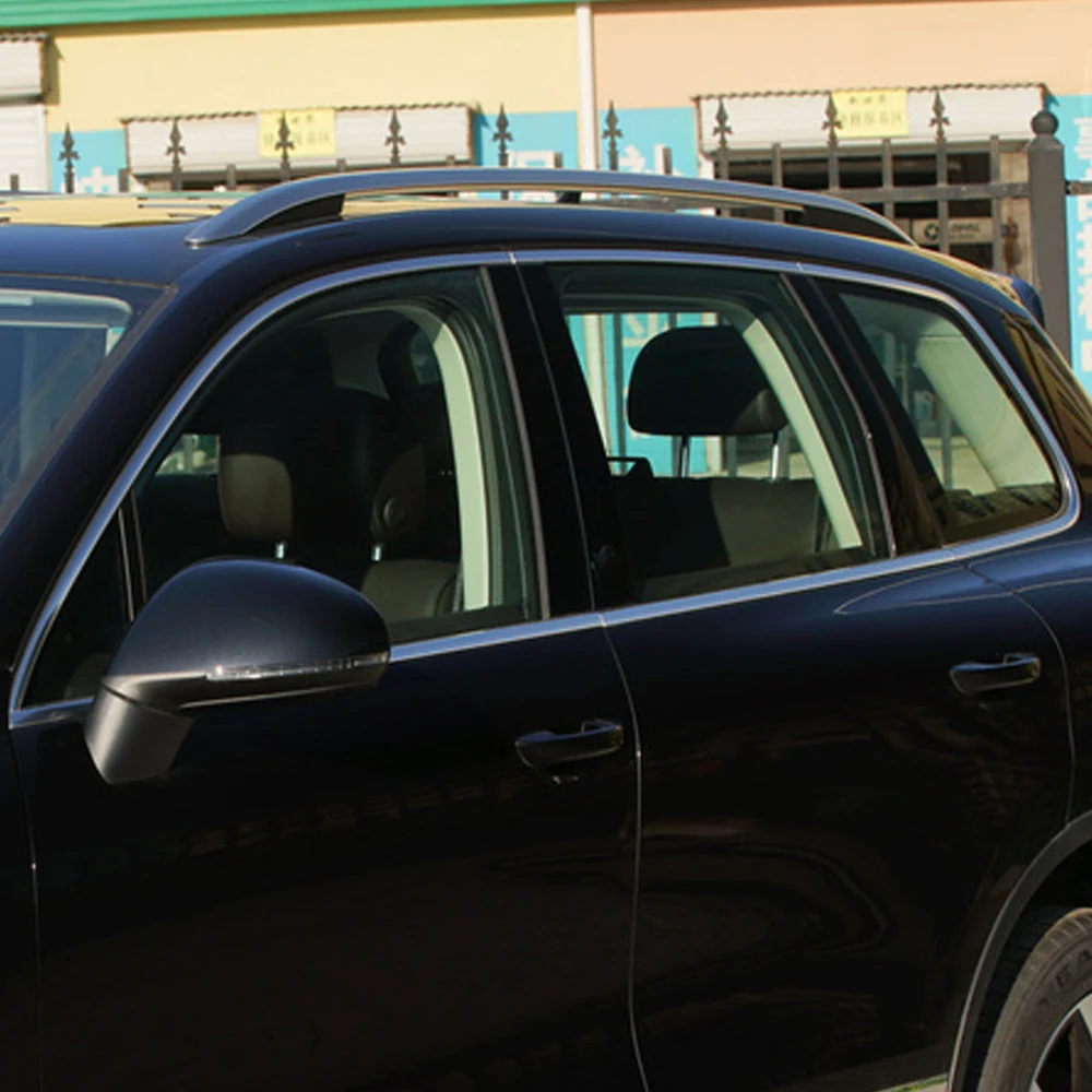 Для VOLKSWAGEN VW Touareg 2-го поколения 2010- окна автомобиля солнце дождь тени козырьки щиток Shelter Защитная крышка рамка наклейка