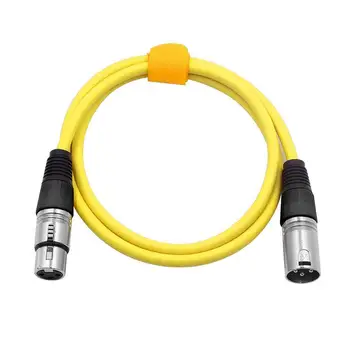 

6PCS 2M Microphone Cable Male to Female XLR Color Cable Instrument Cable Karaoke Cable (B)