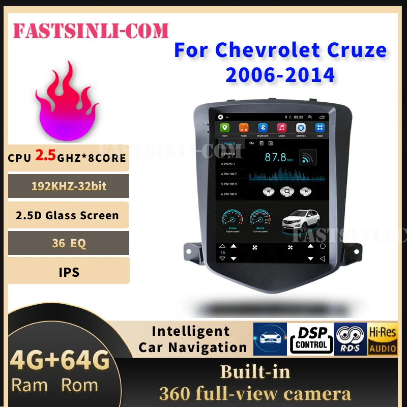 CarPlay Android вертикальный экран GPS плеер для Chevrolet Cruze 2006 2014 мультимедийный | Мультимедиаплеер для авто -33022791191