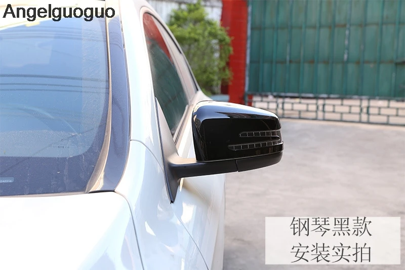 Углеродное волокно стиль для Mercedes Benz A B GLA CLA GLK CLS/C W204/E W212/ML GL GLE GLS класс зеркало заднего вида Оболочка Чехол