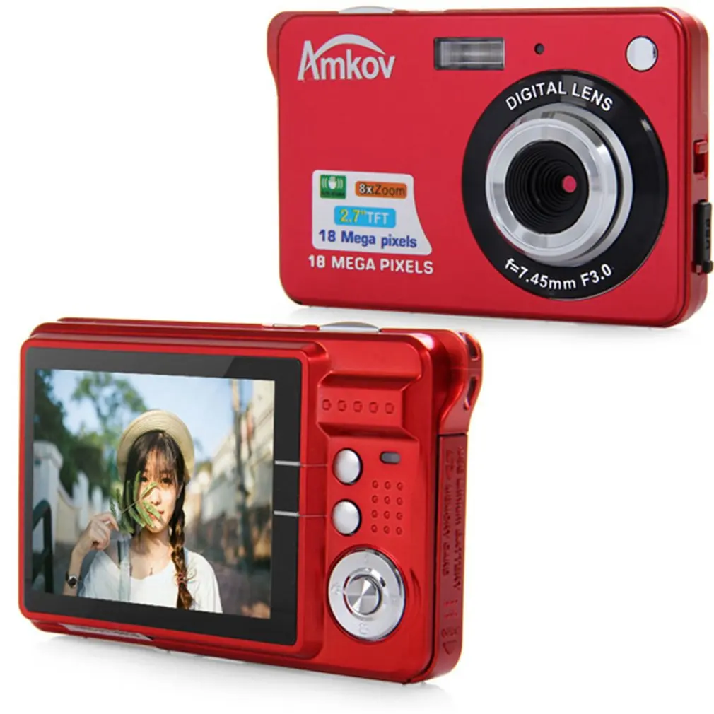 

Ultra Thin AMK-CDC3 Digital Camera 5 Megapixel Mini HD Shooting Camera Portable Mulch-language Photograph Digital Camera