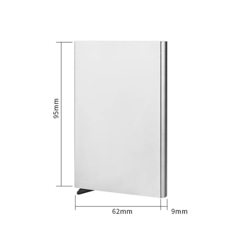 Wallet Card Holder Card Holder Credit Card Holder Credit Card Wallet Card Wallet ID Card Holder ID Card Case Wallet Card Bag Document Card Wallet Credit Card Holder Men Slim Anti Protect Travel ID Cardholder Women Rfid Wallet Metal Case Porte Carte
