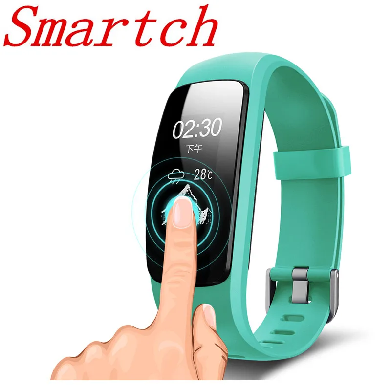 Smartch gps смарт-браслет ID107 Plus HR Браслет для фитнеса Bluetooth Спорт трекер браслет с