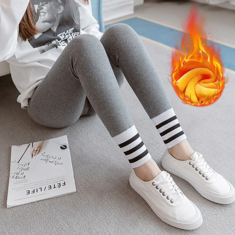 Plus Velvet Gray Новинка; зимние теплые Леггинсы для беременных; Цвет черный, серый; Одежда для беременных кормящих; плотные бархатные брюки для женщин; эластичная спортивная одежда - Color: Plus Velvet Gray