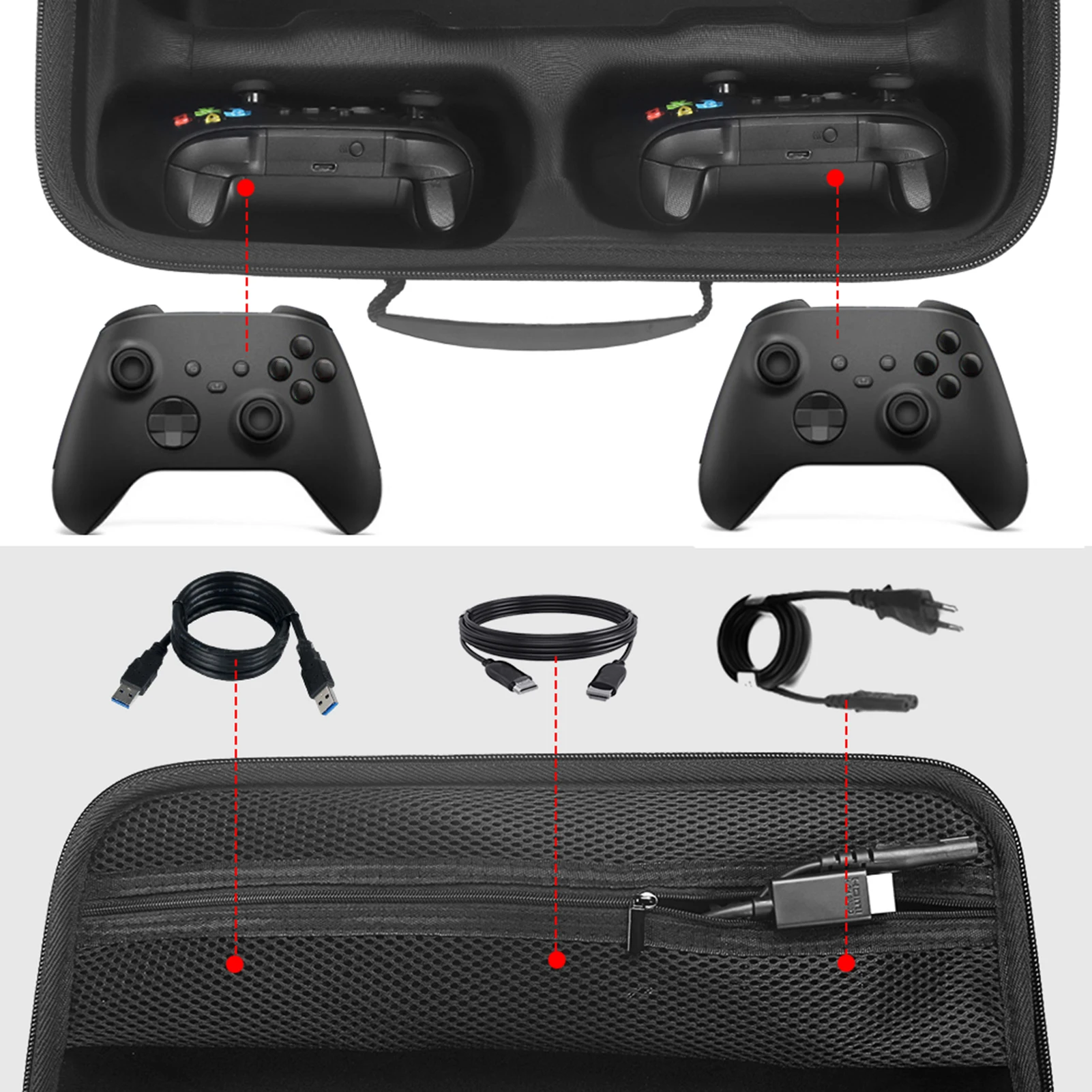 게임 콘솔 스토리지 패키지 가방 보호 케이스 커버 Xbox 시리즈 X 드롭 배송, 비디오 게임 콘솔 게임 액세서리