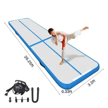 Воздушный трек 8 м надувной airtrack tumbling пол гимнастика воздушный трек коврик с бесплатным CE/UL электрический вентилятор