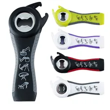 Многоцветная прочная многофункциональная практичная открывалка для бутылок, открывалка для банок, устройство для открывания, портативная, для улицы, универсальная, удобная