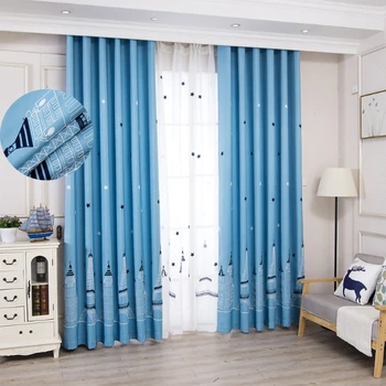 

Castle Blackout Curtains Finished Custom For Bedroom Princess Children Room Curtain Baby Kid's Room Windows Curtains